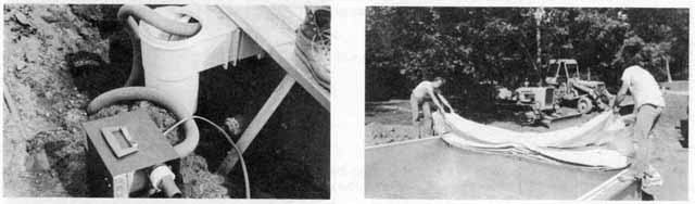 View Showing Liner Installation