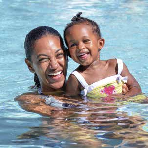 Quality Time with Family.  Just one of the small pool benefits.