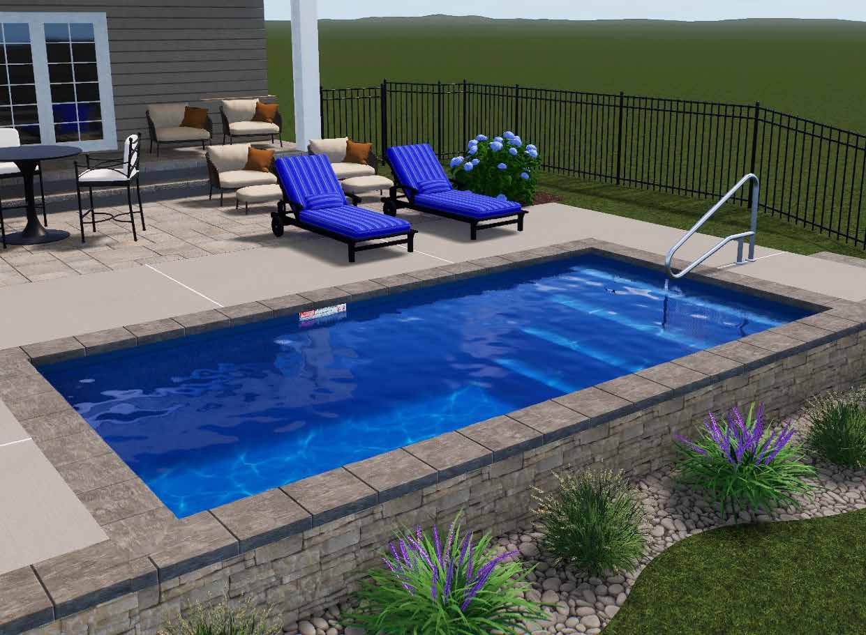 The Recreational Small Pool Design for aquatic excercise